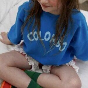 Ramijini Sweatshirt JS Columbo Printed Blue Crewneck Pullover 8-9